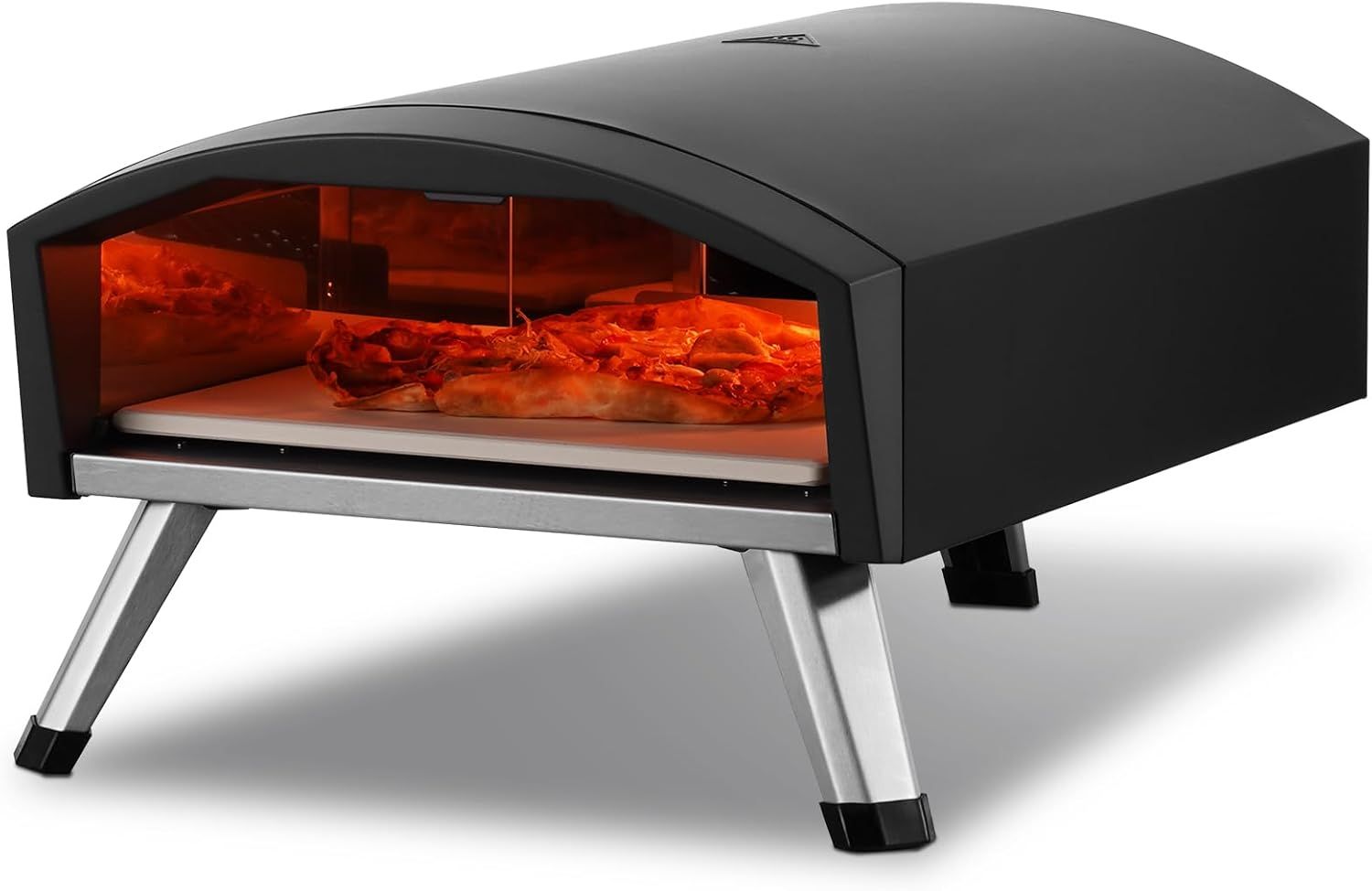 Portable Black Stainless Steel Outdoor Gas Pizza Oven