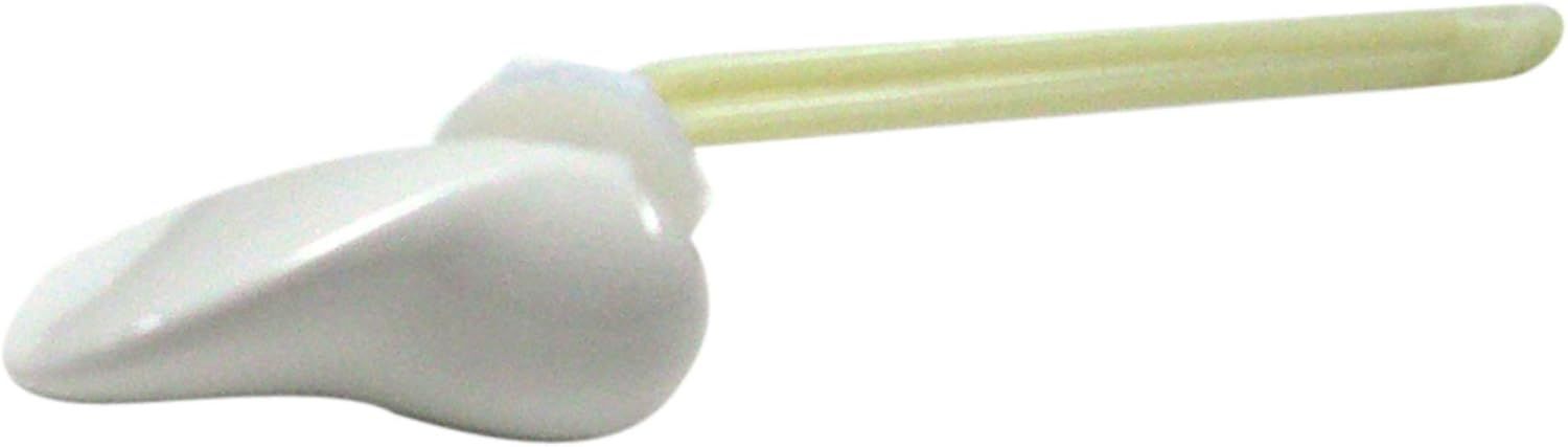 White Plastic Toilet Tank Trip Lever Assembly