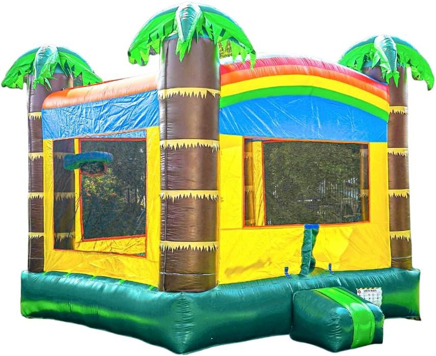 Safari Theme Inflatable Bounce House with Slide