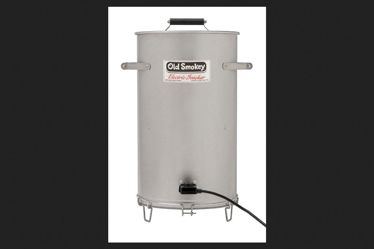 Old Smokey Silver Electric Barrel Smoker