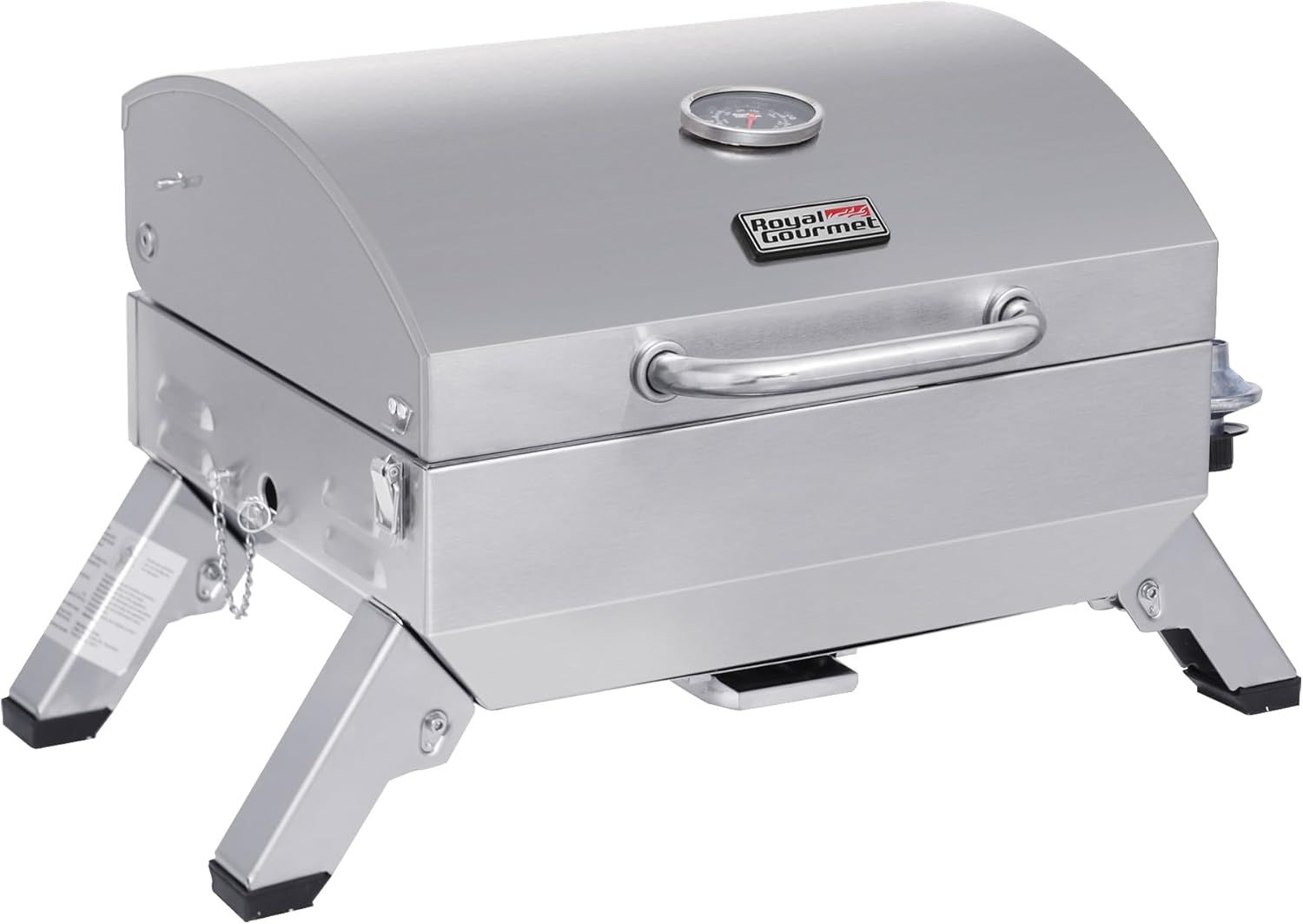 Stainless Steel Portable Propane Gas Grill with Folding Legs