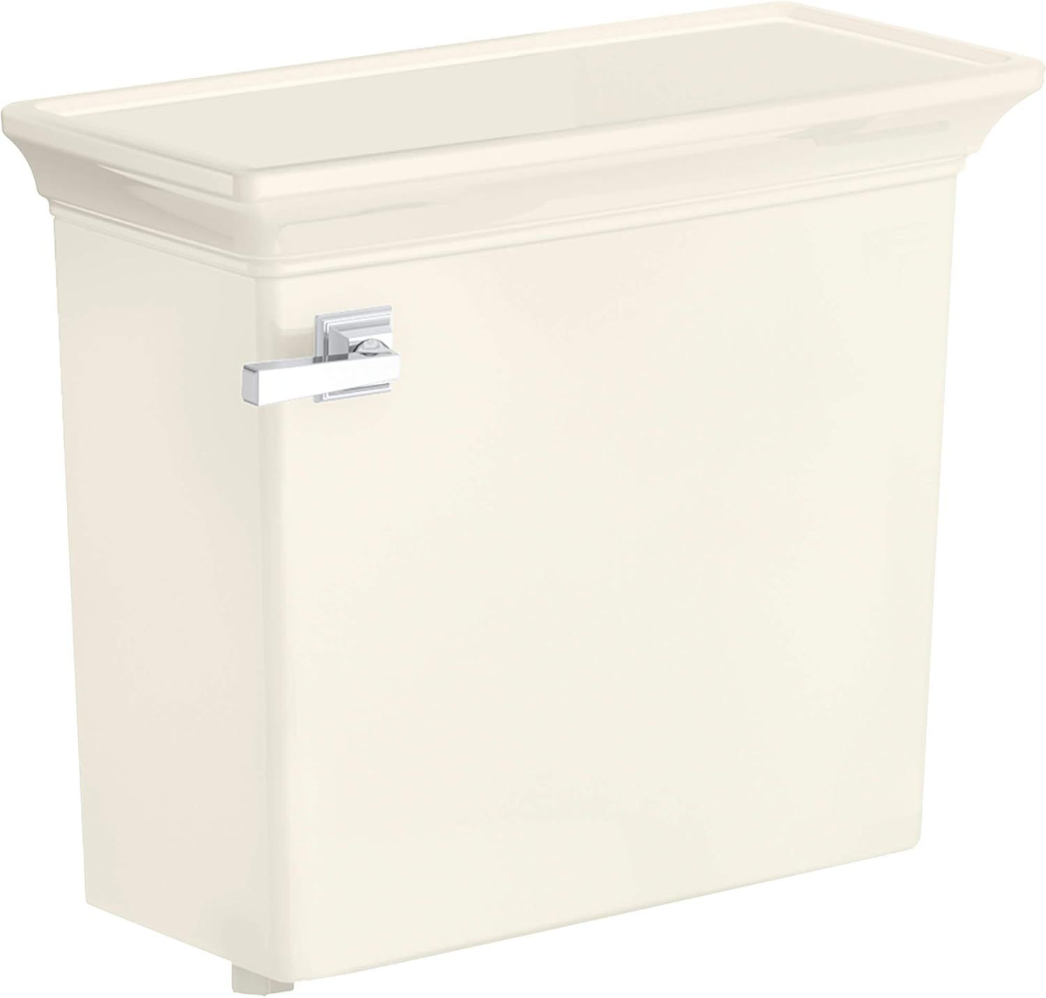 Linen Elongated Toilet Tank with Crown Molding