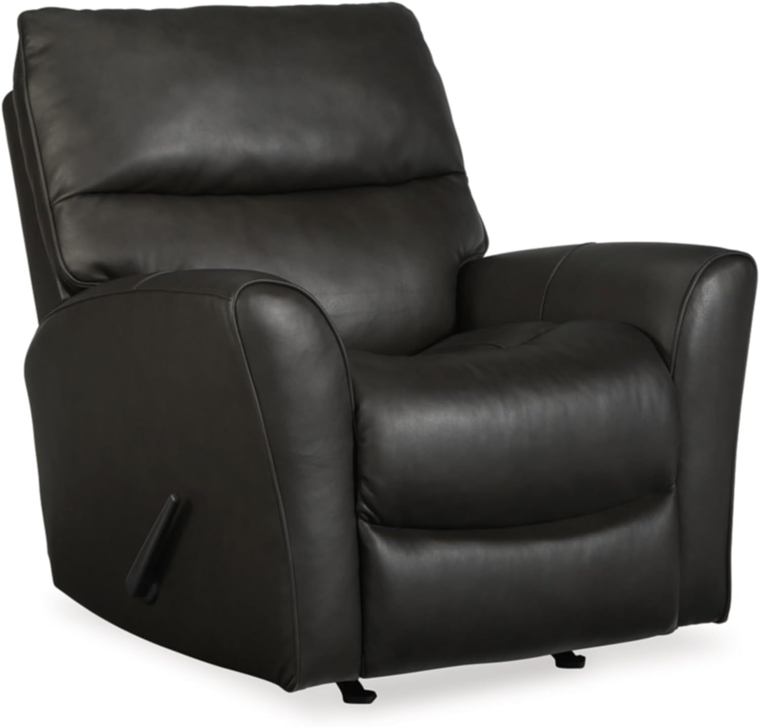 Contemporary 39'' Black Leather Recliner Chair