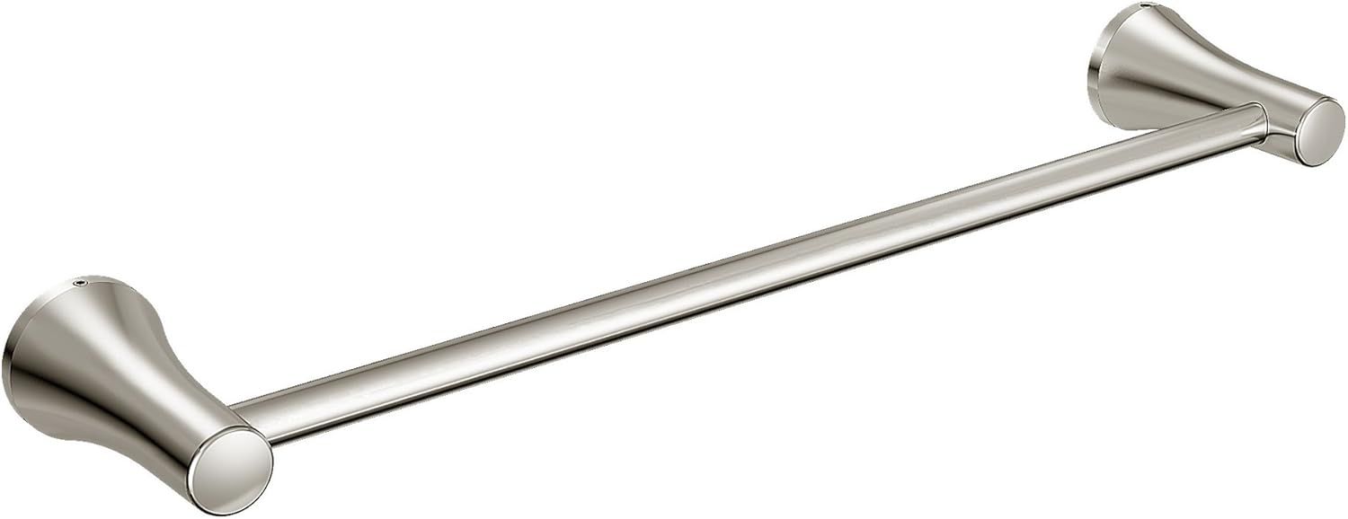 Polished Nickel 18-Inch Wall Mounted Towel Bar