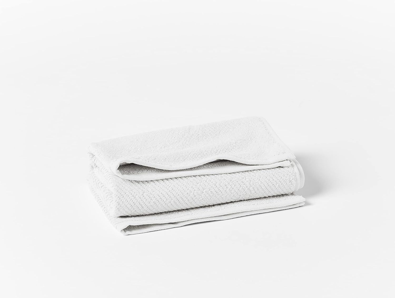 Oversized Alpine White Organic Cotton Hand Towels Set