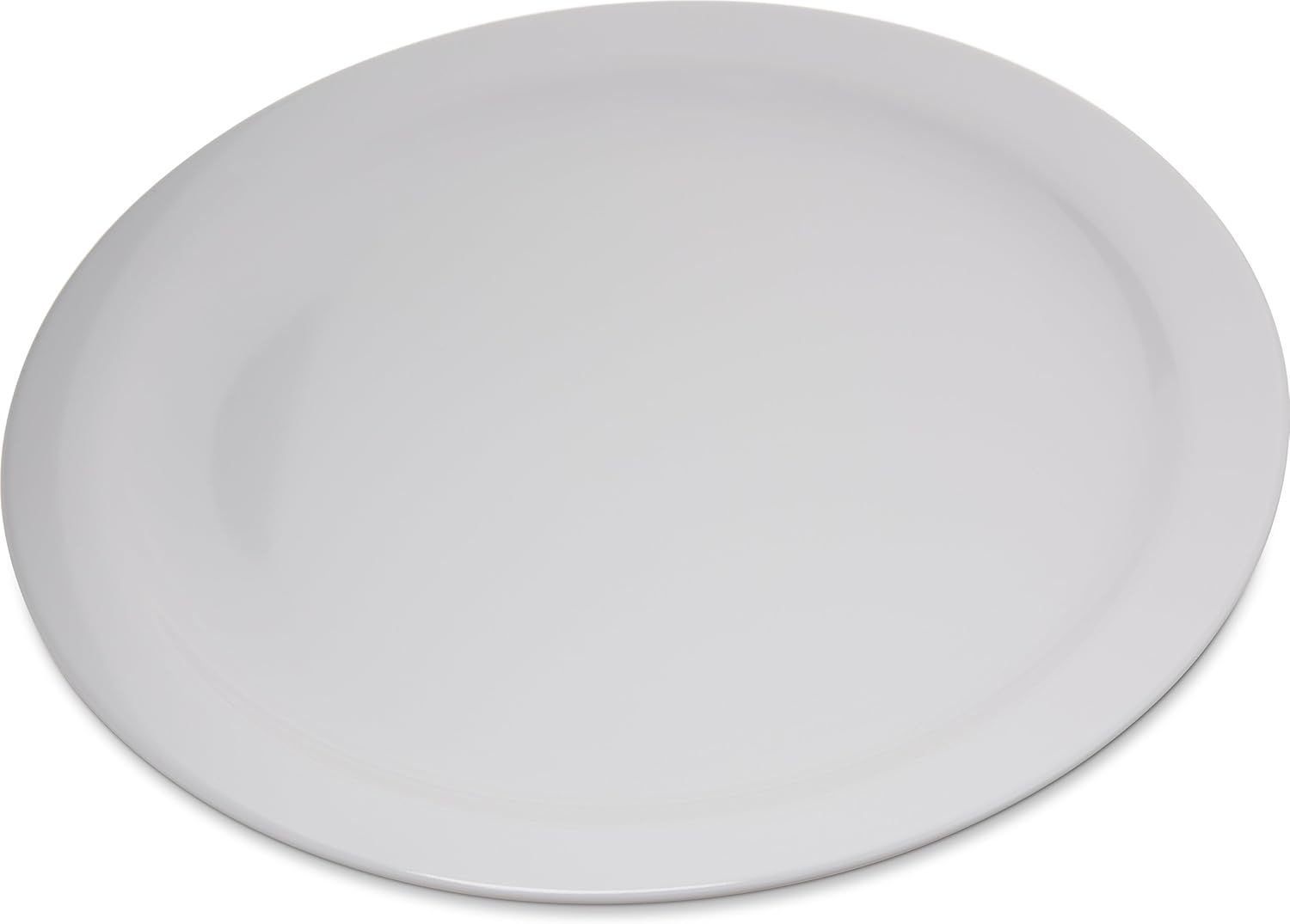 White Melamine Stain-Resistant Dinner Plate, 10.25 Inches