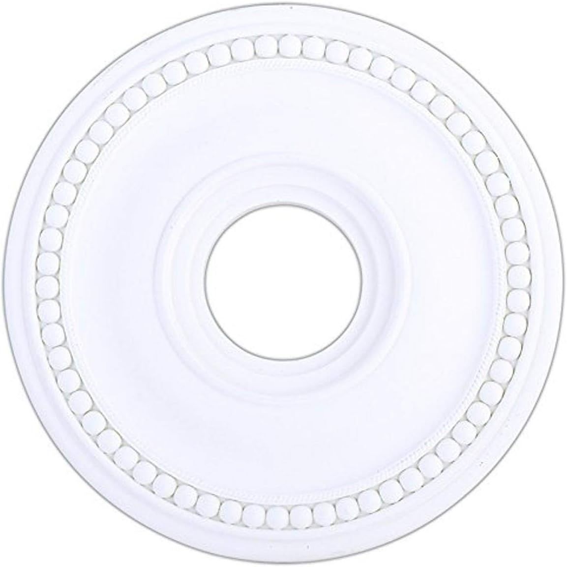 White Ornate Polyurethane Foam Ceiling Medallion, 16-Inch