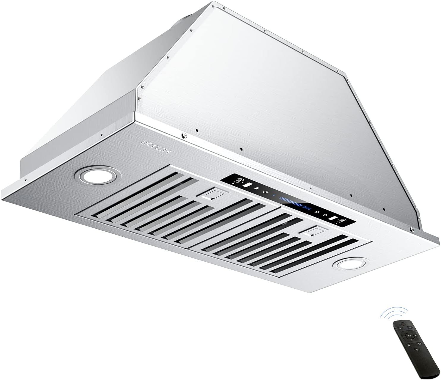 Stainless Steel 30-Inch Convertible Insert Range Hood with LED Lights