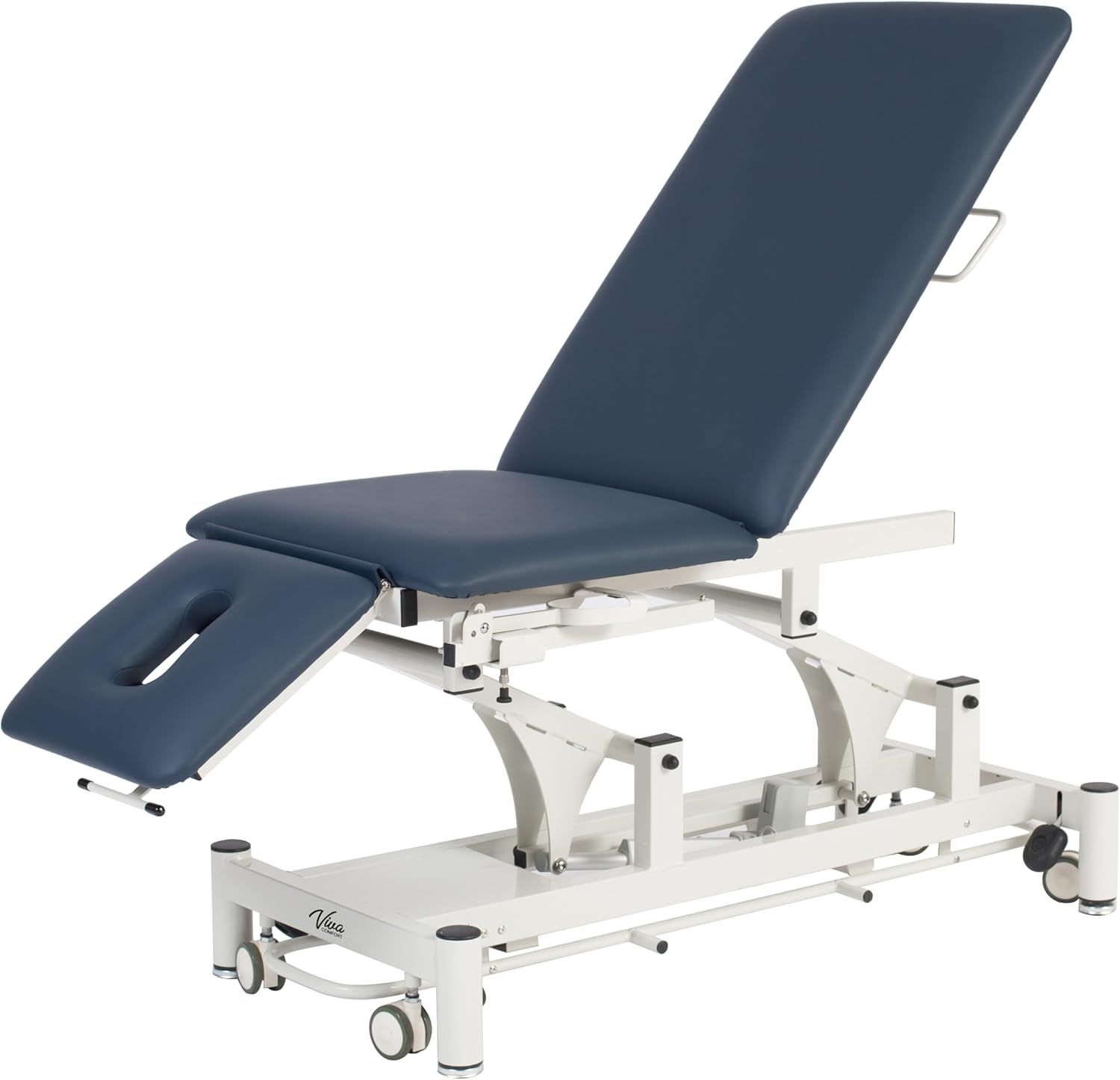 White Steel Hi-Lo Adjustable Medical Treatment Table