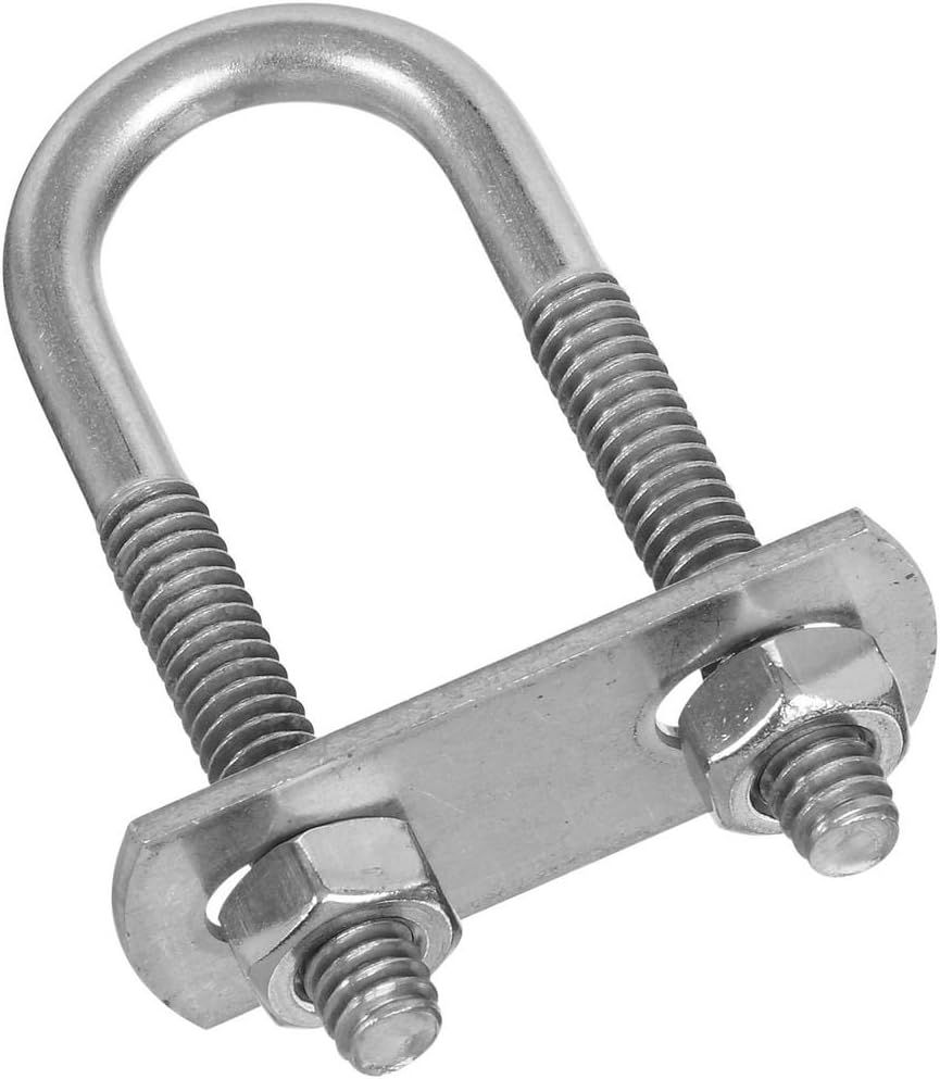 1/4" x 2-1/2" Stainless Steel U-Bolt with Nuts