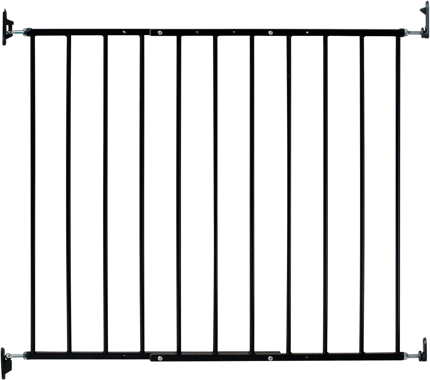 Black Metal Swinging Stairway Baby Gate