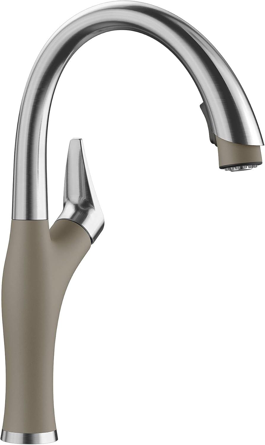 Truffle Stainless Steel Pull-Down Spray Kitchen Faucet