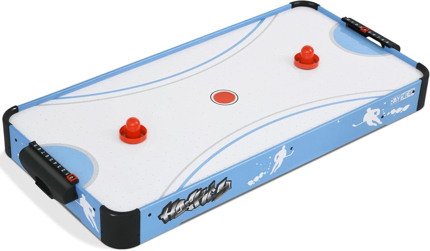 40in Blue Portable Air Hockey Table with Powerful Motor