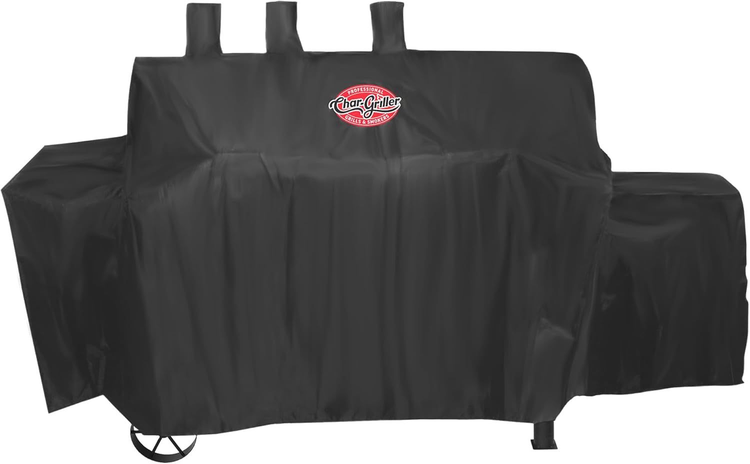 Black Heavy-Duty PVC Grill Cover for Charcoal Grills