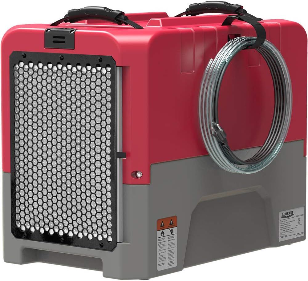 AlorAir Red Commercial Dehumidifier with Pump and Hose