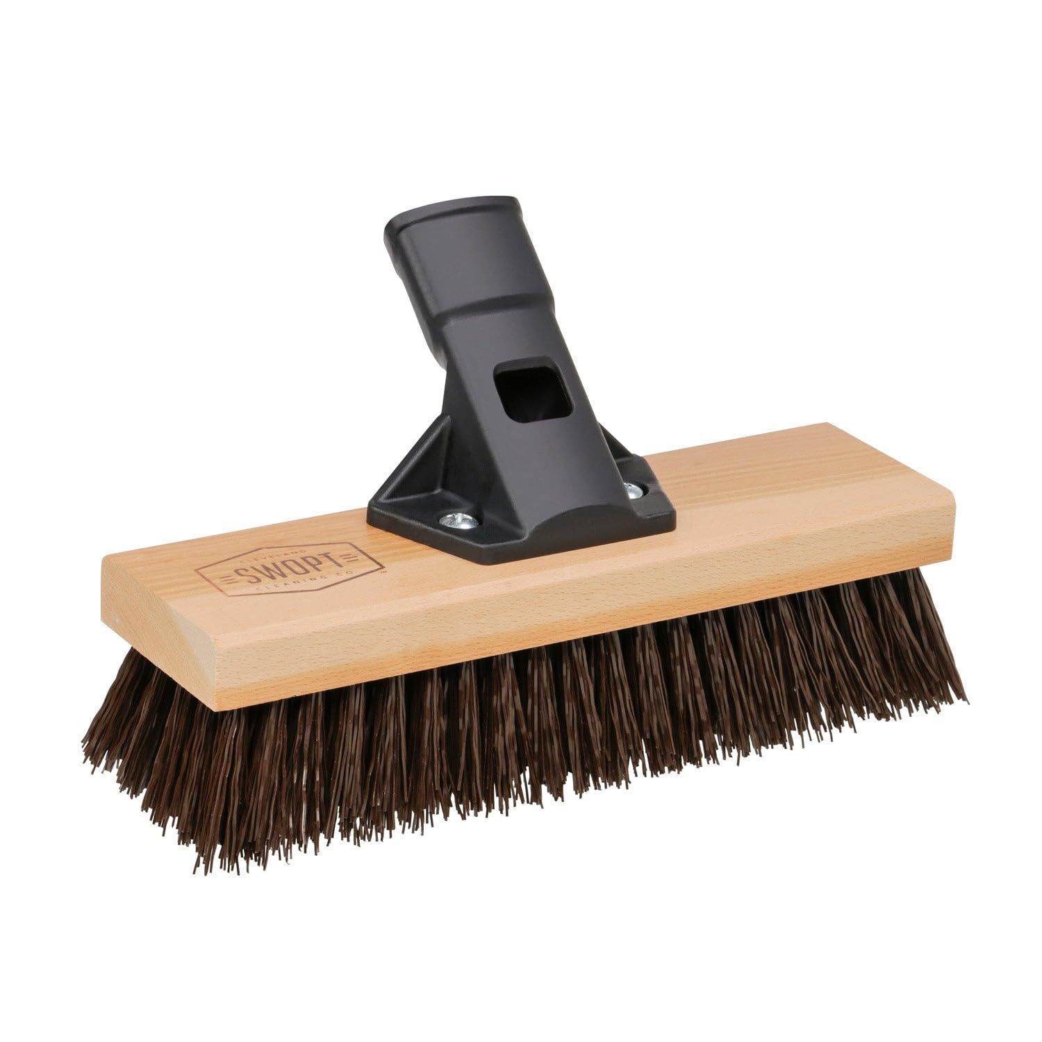 10'' Stiff Poly Fiber Bristle Wood Scrub Brush Head