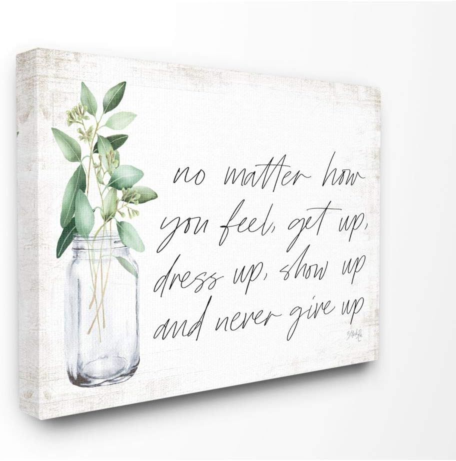 Inspirational Plants in Mason Jar Canvas Wall Art, 16 x 20