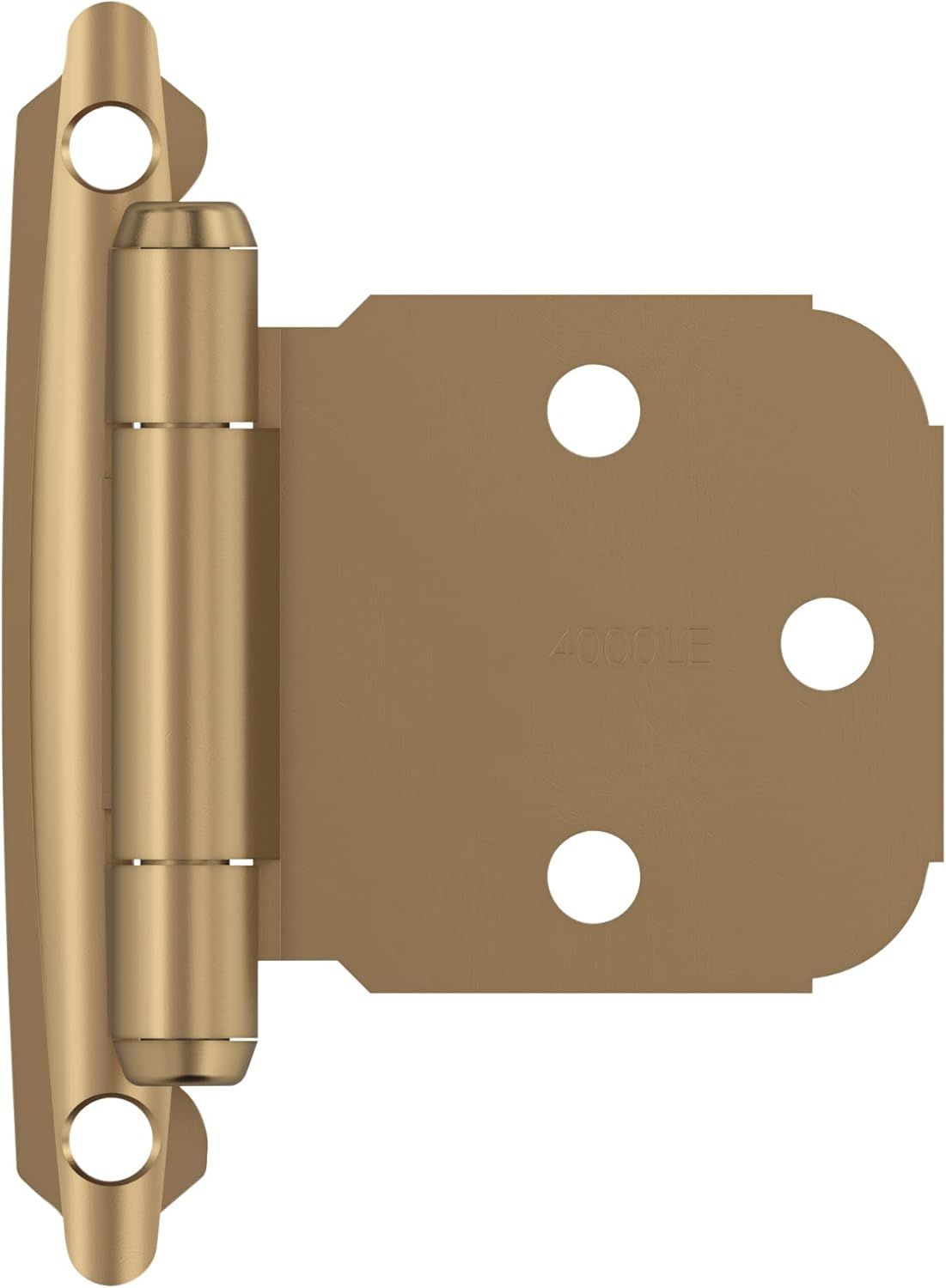 Champagne Bronze Variable Overlay Self-Closing Cabinet Hinges