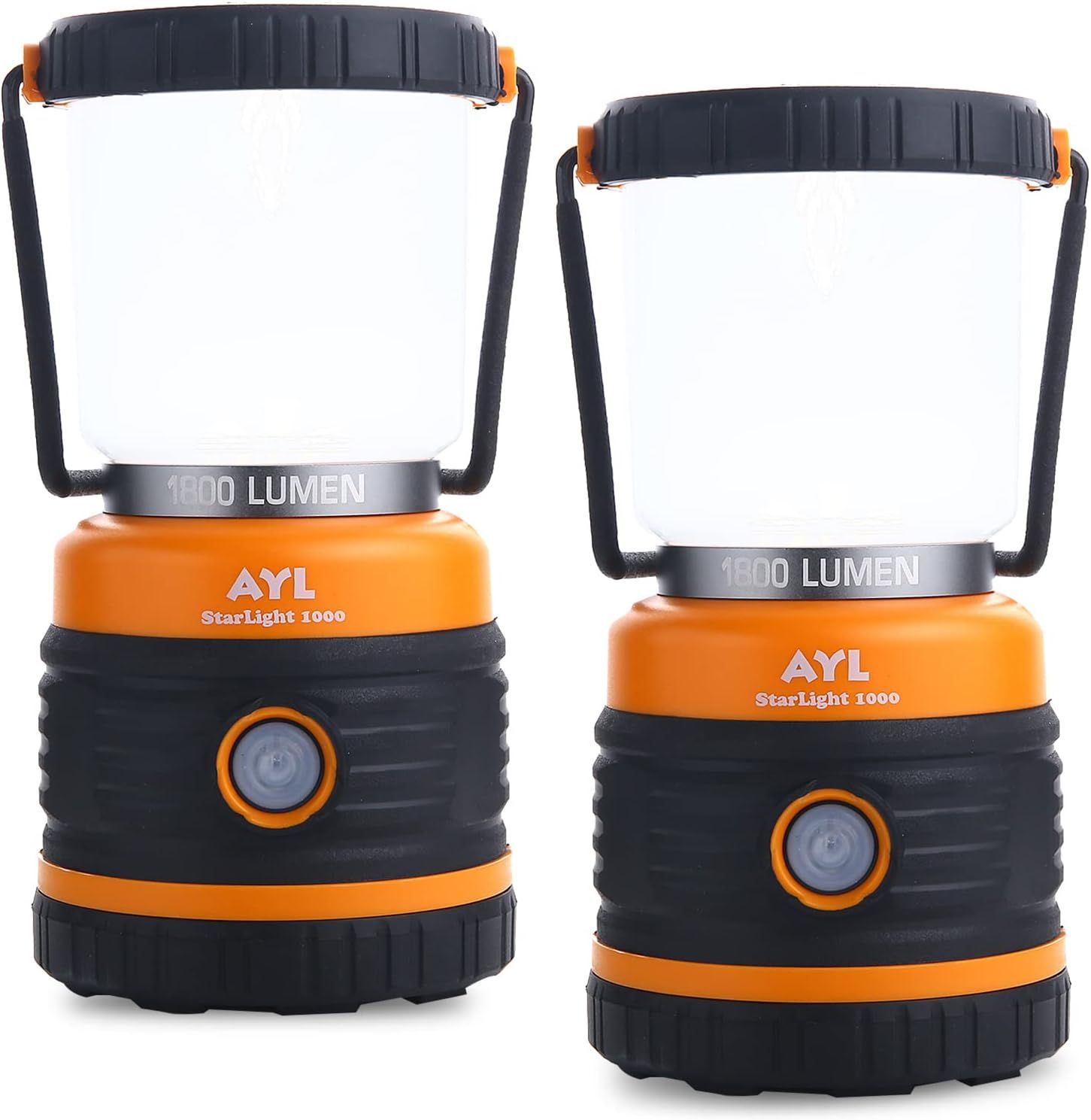 Compact Black LED Camping Lantern with Slip-Proof Handle