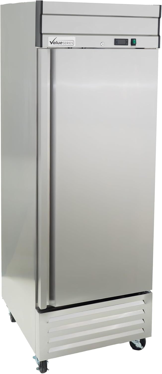 27" Stainless Steel Single Door Reach-In Commercial Freezer