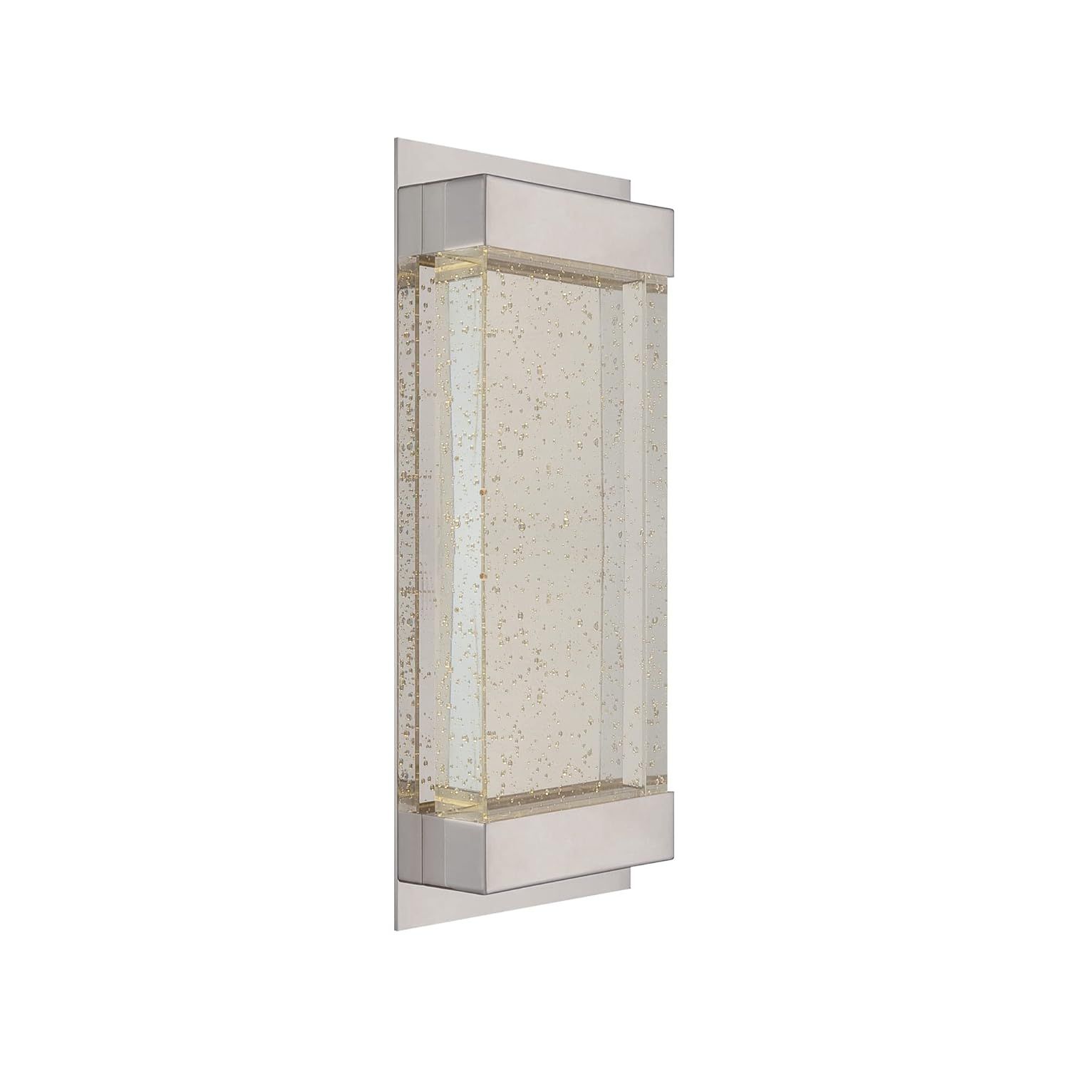 Mythical 18" Polished Nickel LED Wall Sconce with Dimmable Crystal