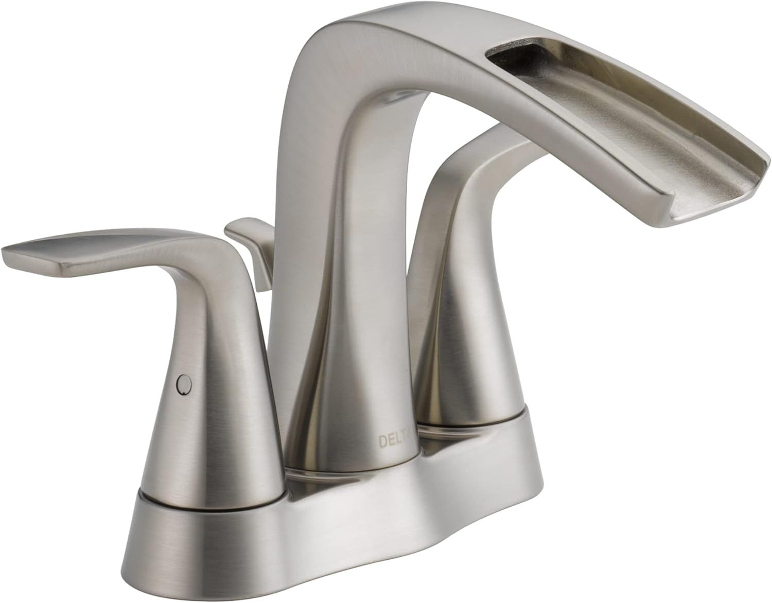 Stainless Steel Waterfall Bathroom Faucet with Drain Assembly