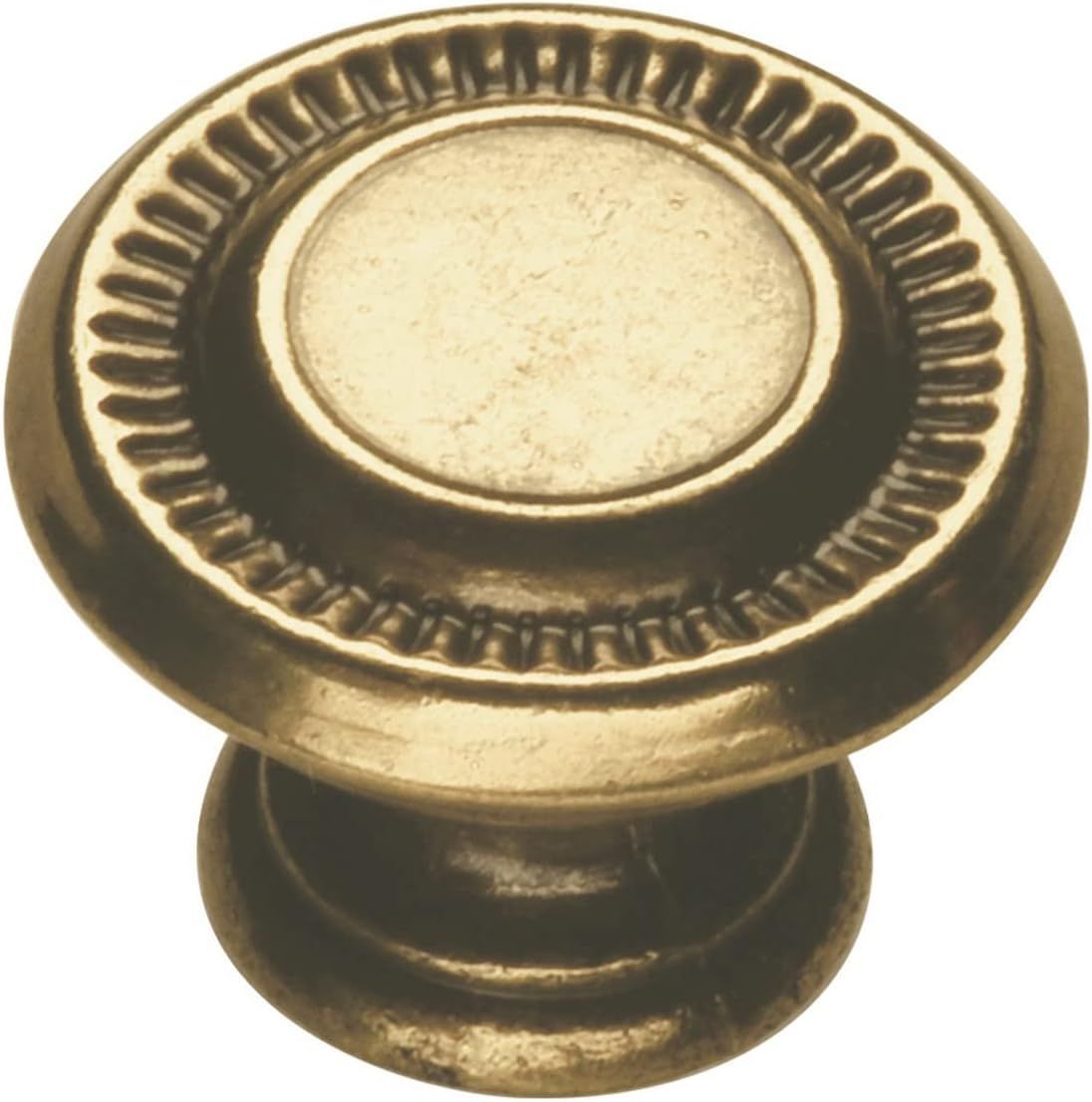 Lancaster Hand Polished Brass Round Cabinet Knob 10-Pack