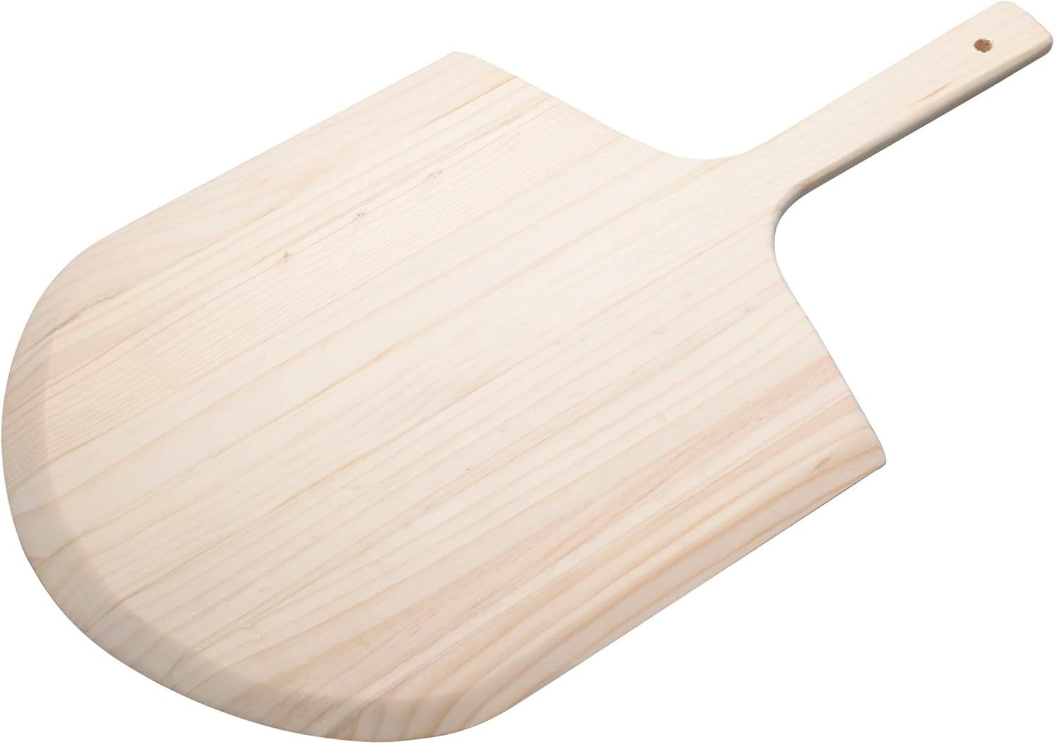 Natural Wood Rectangular Pizza Peel with Handle