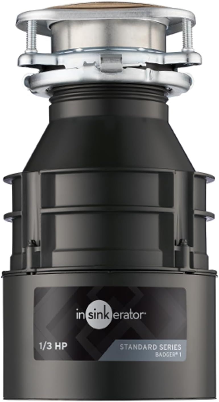 1/3 HP Black Continuous Feed Garbage Disposal