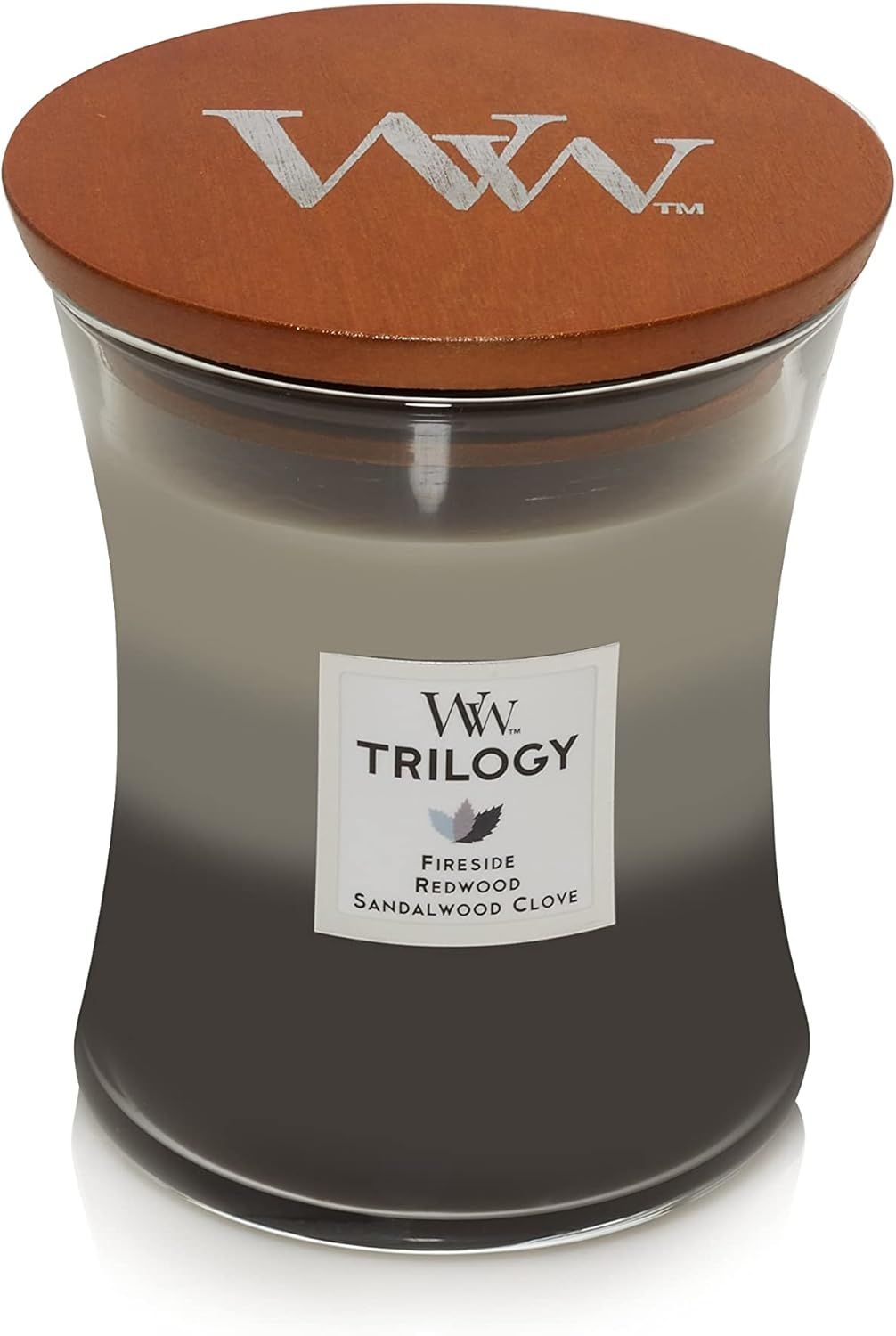 Medium Hourglass Amber Soy Jar Candle with Crackling Wick