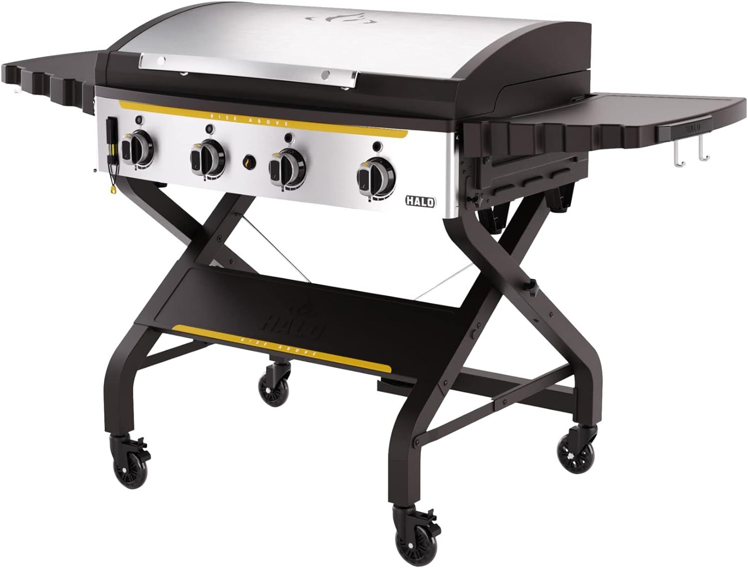 Elite4B 36'' Black Propane Gas Outdoor Griddle Grill