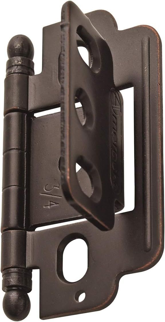 Oil-Rubbed Bronze 3/4 Inch Full Inset Cabinet Hinge