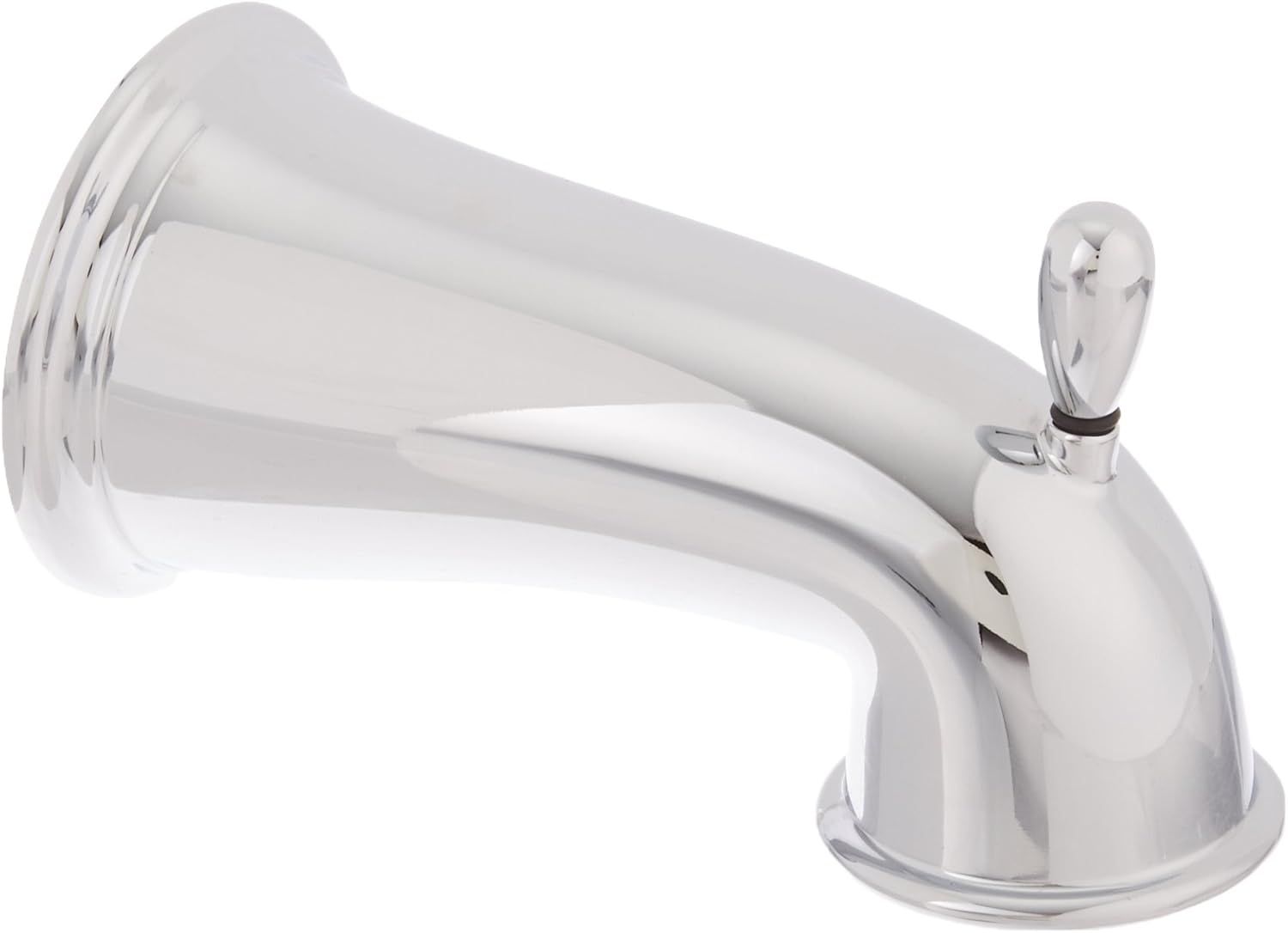 Polished Chrome Deck Mounted Tub Spout with Diverter