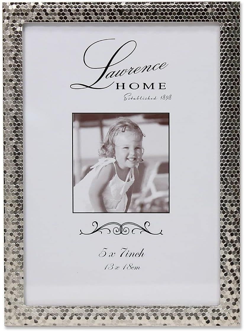 Shimmer Silver 5x7 Metal Picture Frame