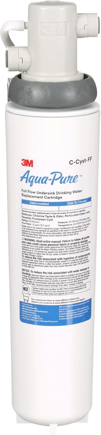 3M Aqua-Pure White Under Sink Water Filter System