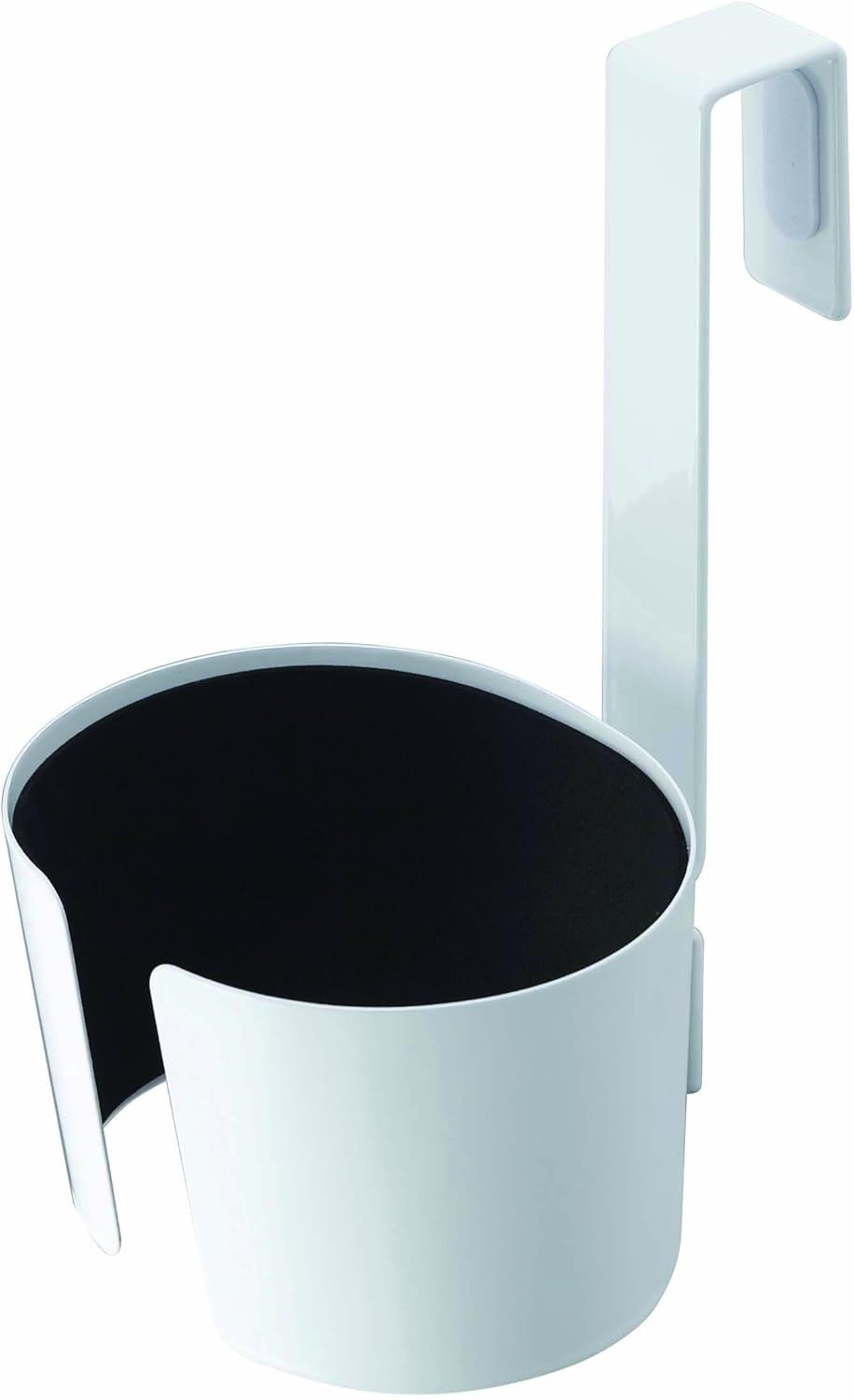 White Steel Over-the-Door Hair Dryer Holder