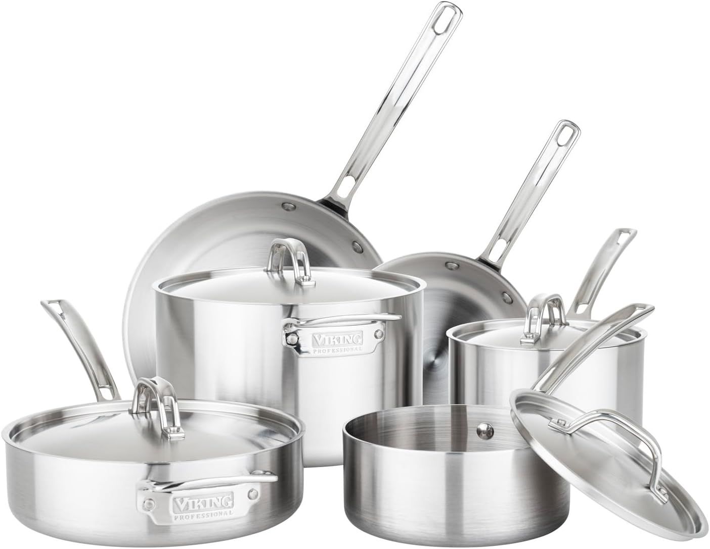 Viking Professional 5-Ply Stainless Steel 10-Piece Cookware Set