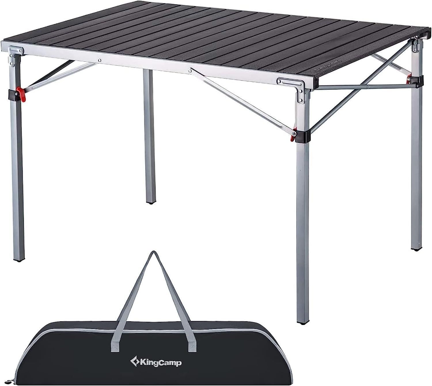 KingCamp 42" Aluminum Folding Camping Table with Carry Bag