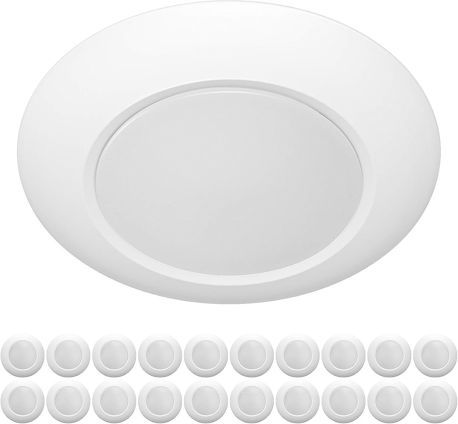 20-Pack White Round LED Dimmable Ceiling Disk Lights