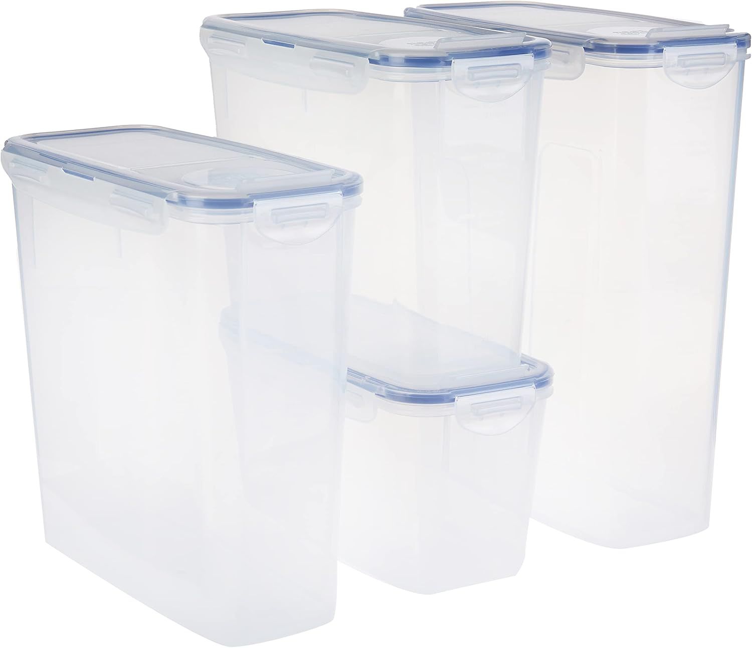 Clear BPA-Free Plastic Food Storage Container Set with Airtight Lids