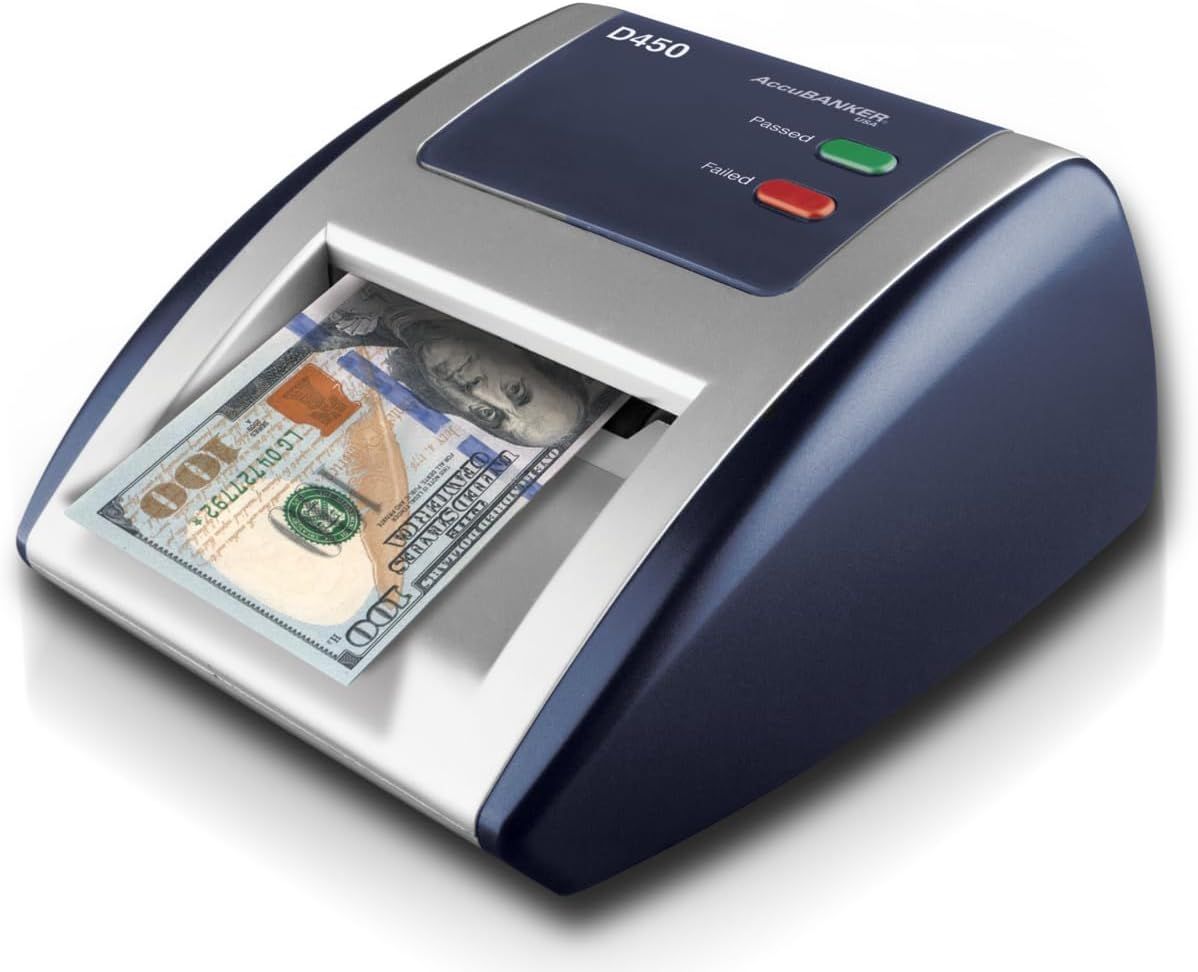 AccuBANKER D450 Counterfeit Money Checker with Infrared and Magnetic Detection