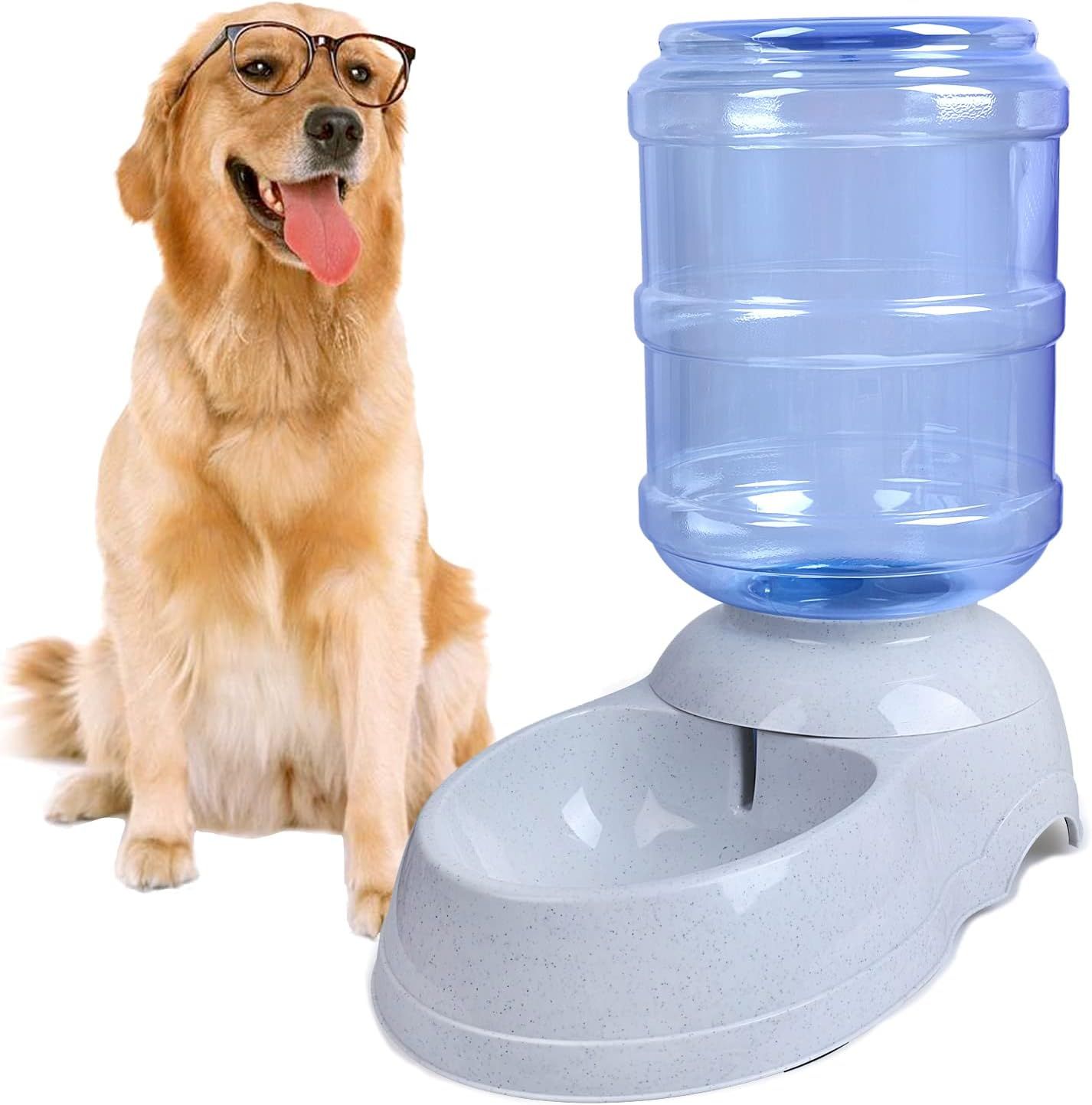 Gray 3-Gallon Automatic Pet Water Dispenser