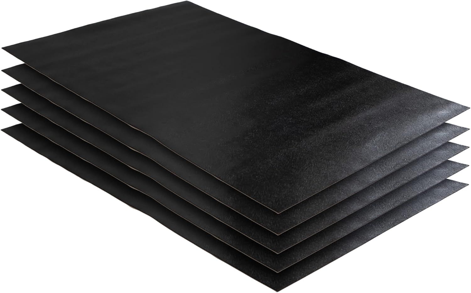 Black Heavy-Duty Plastic Shelf Liners, 48x24x78, 5 Pack