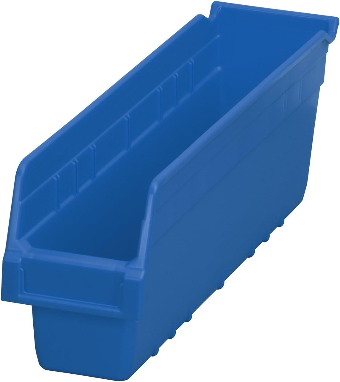 Blue Polypropylene 18-Inch Nesting Storage Bin