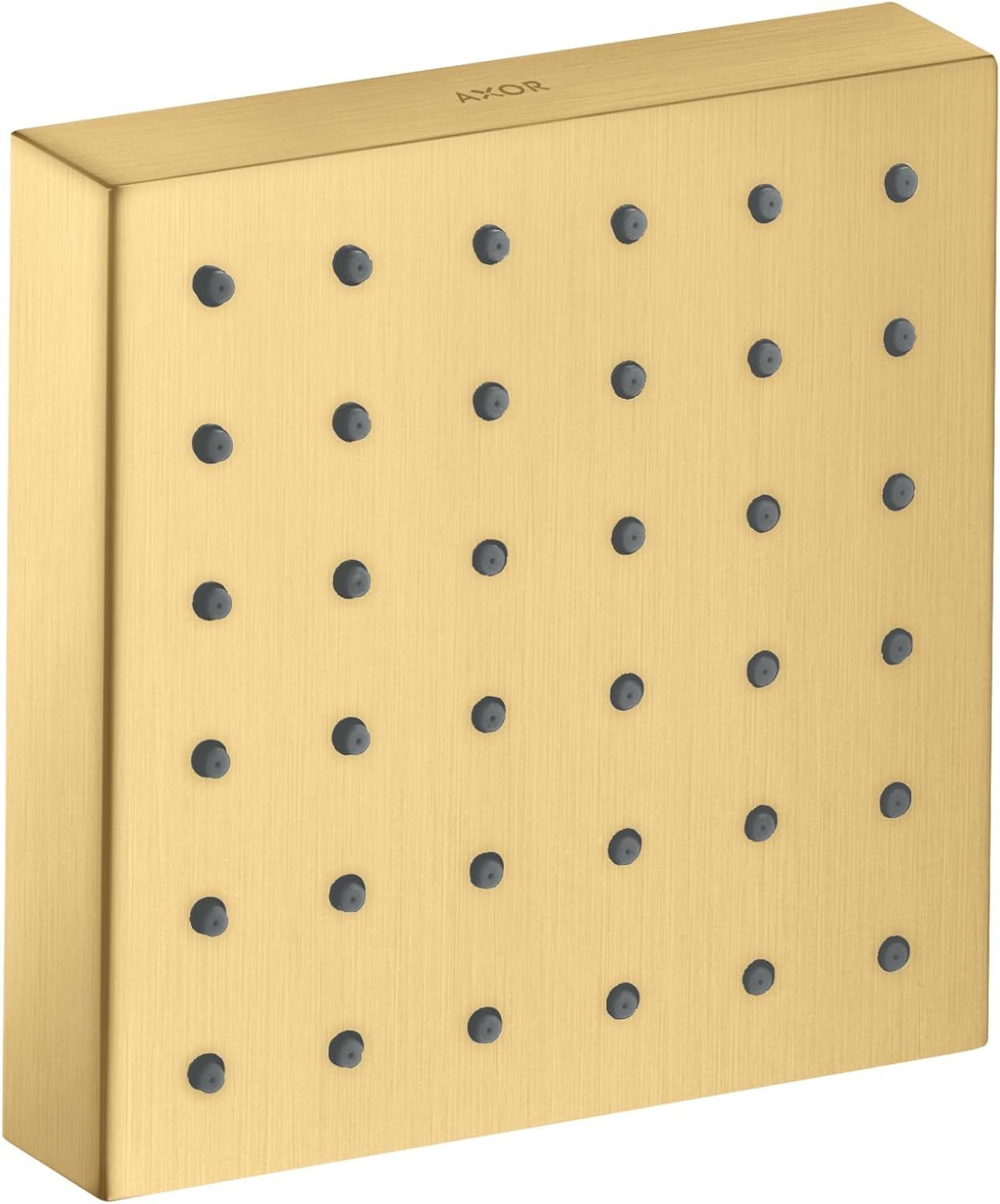 Brushed Gold Optic Square Modern Shower Module