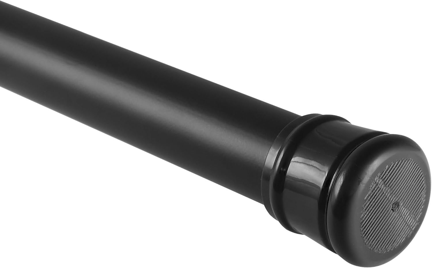 Matte Black Adjustable Tension Shower Rod, 50-86 Inches