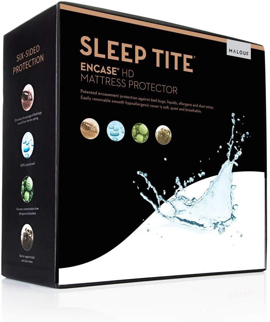 Sleep Tite White Vinyl-Free Queen Mattress Protector
