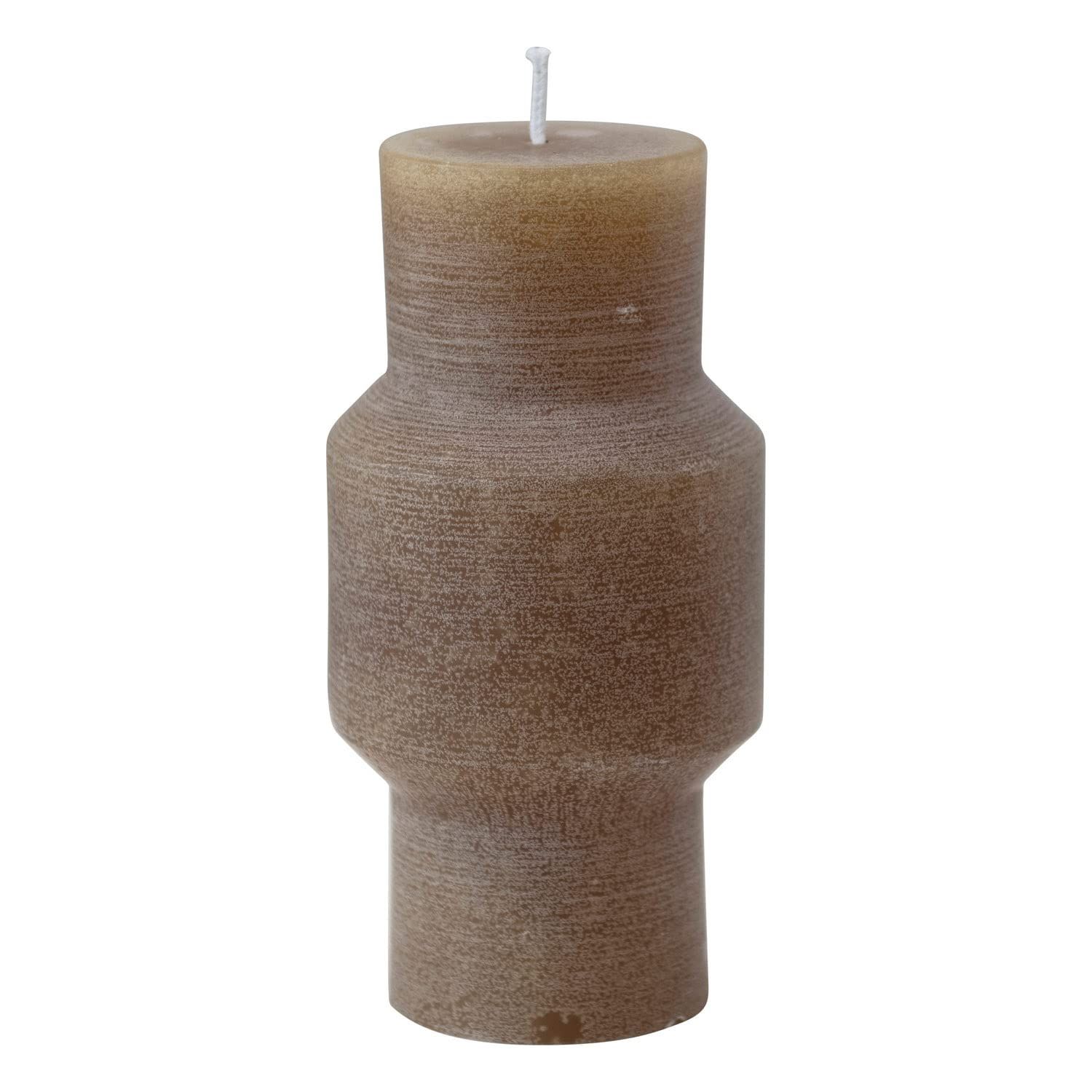 Olive 6" Unscented Totem Pillar Candle