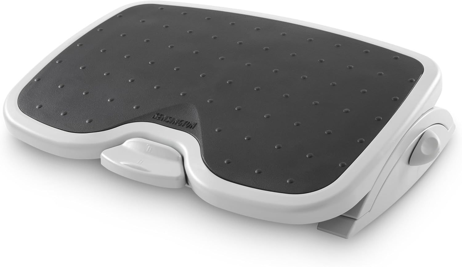 Gray Adjustable Ergonomic Footrest with Non-Slip Surface