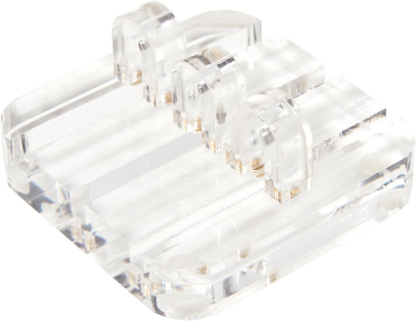 Clear Acrylic and Gold Desktop Cable Organizer